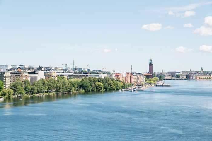 En sommarbild över Stockholm.
